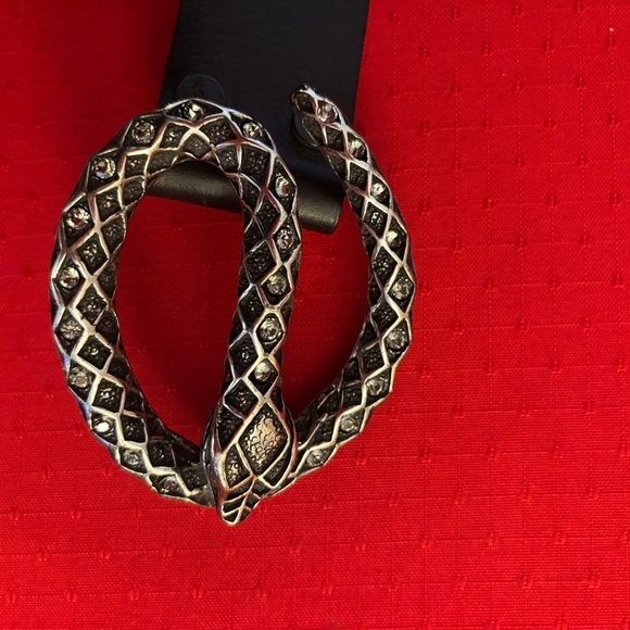 Barcelona Accessories - Silver Snake black belt